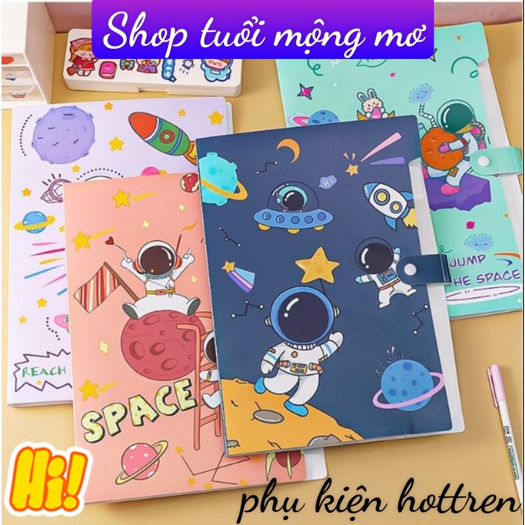 Túi đựng tài liệu 6 ngăn- Túi đựng file văn phòng- Đựng bài kiểm tra- Túi hồ sơ nhiều ngăn phi hành gia