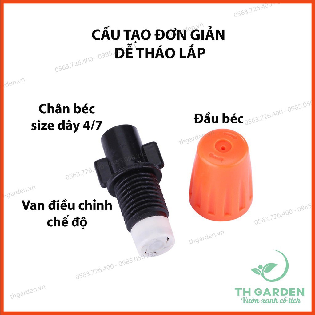 Đầu Phun Sương - Béc Tưới Nước Phun Sương Chuyên Dụng