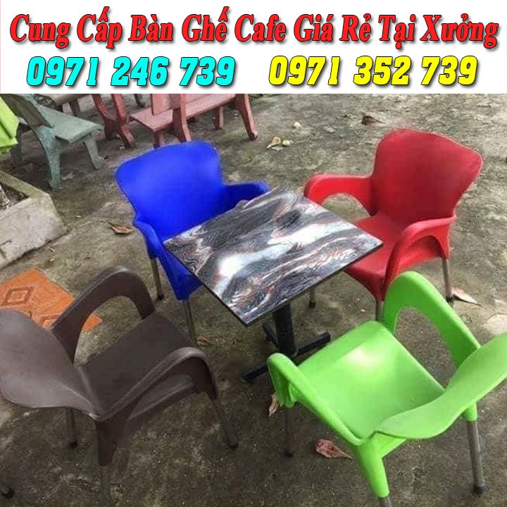 Ghế nhựa nữ hoàng cafe giá cực rẻ.