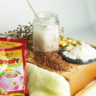 Bột gạo lứt hạt sen Bích Chi (10 túi x 35gr)