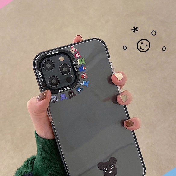 Ốp Điện Thoại Trong Suốt In Hình Gấu Hoạt Hình Cho Iphone 12 11Promax xr / xs 8plus / 7