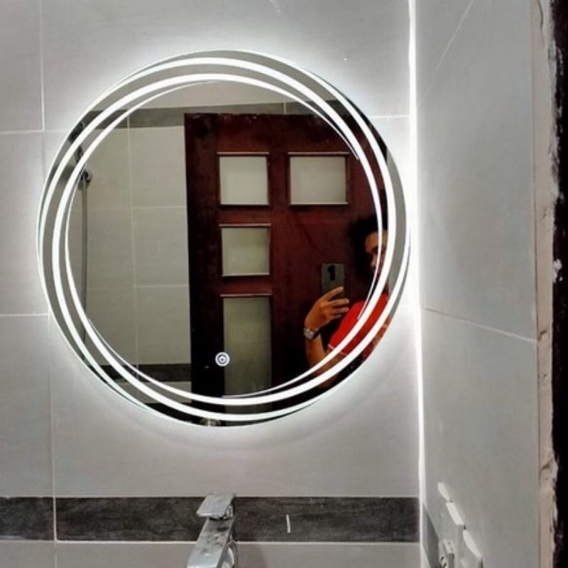Gương Tròn Cảm Ứng Đèn Led Đường Kính 60cm, 70cm, 80cm