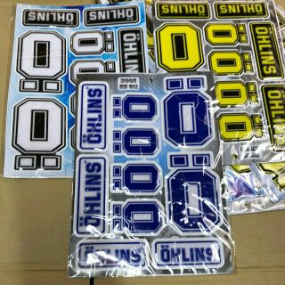 GIẢM MẠNH CẢ BỘ TEM OHLINS FULL VĨ QUÁ ĐẸP NHÉ ANH CHỊ EM ƠI HÀO90