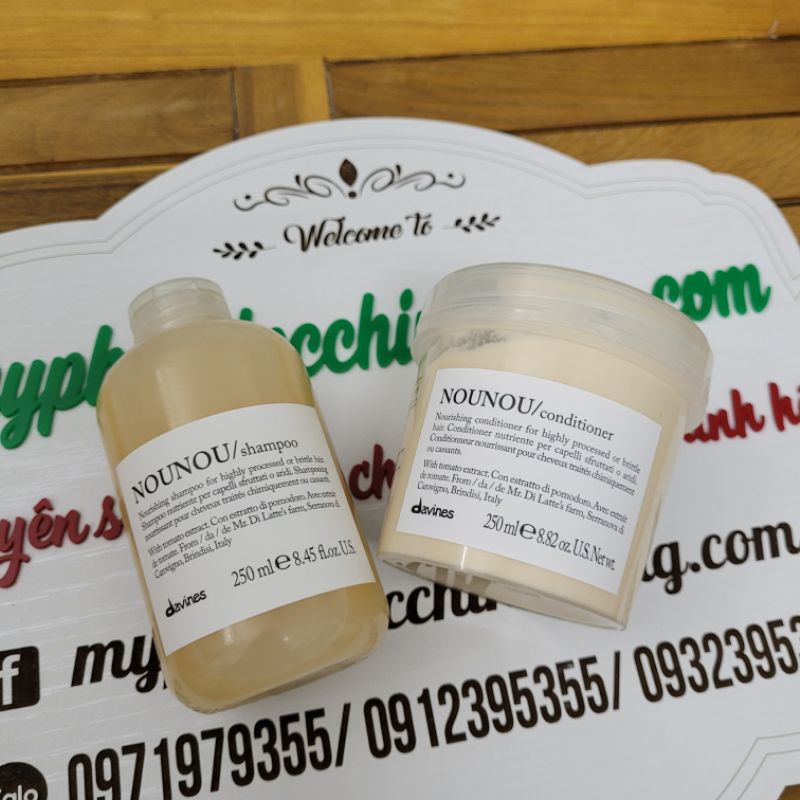 DẦU GỘI XẢ DAVINES NOUNOU PHỤC HỒI TÓC 250ml - 1000ml | BigBuy360 - bigbuy360.vn