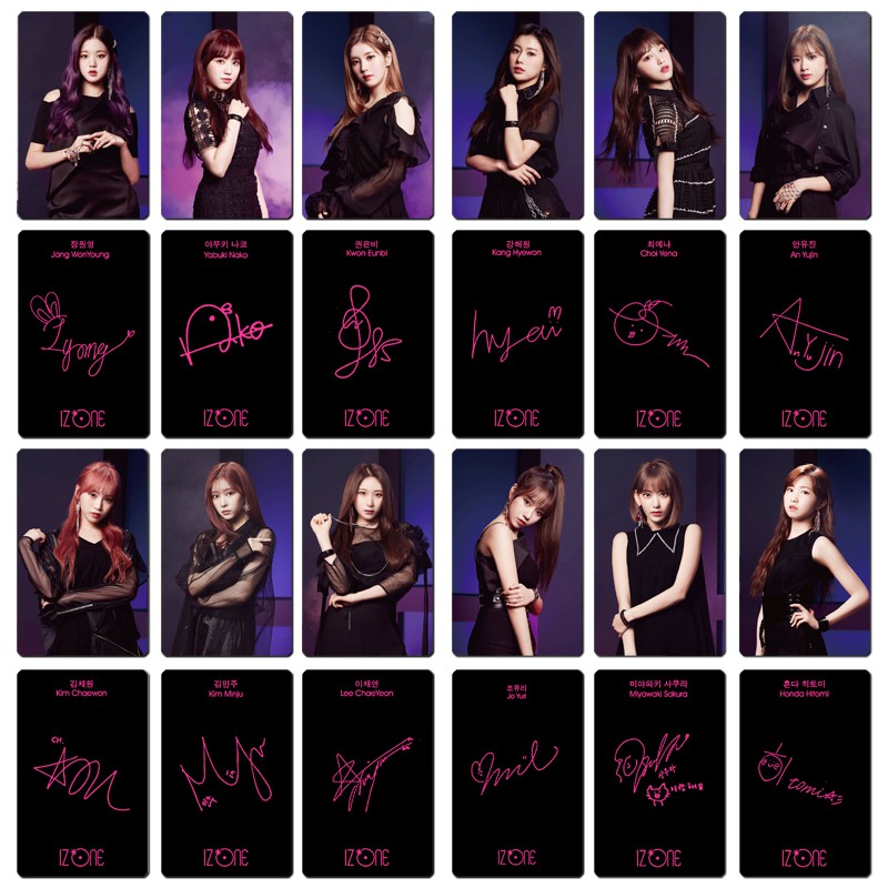 [Mua 2 giảm 30k, mua 3 tặng 1] Set card chữ kí IZONE (IZ*ONE)