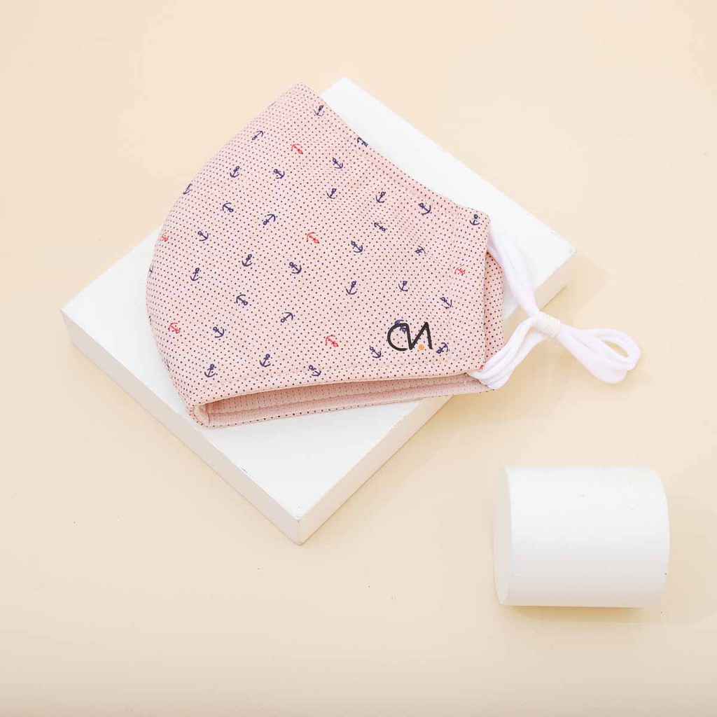 Khẩu Trang Mỏ Neo Duy Ngọc Cao Cấp, hàng chính hãng, chất liệu vải Cotton, họa tiết Mỏ Neo (1052). | BigBuy360 - bigbuy360.vn