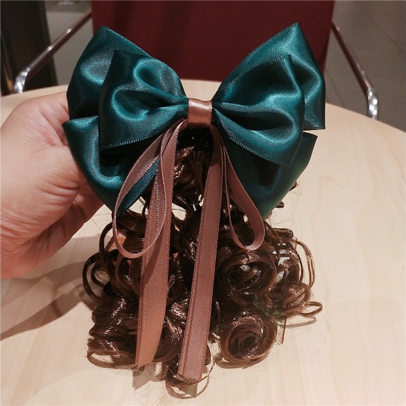 Kẹp Tóc Đính Nơ Ruy Băng Dành Cho Thanh Thiếu Niên