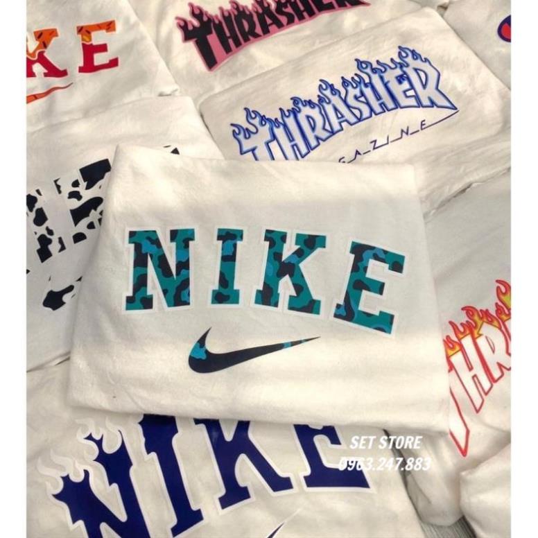 [MÃ SETSTORE GIẢM 35% ĐƠN 125000]Áo Thun ,Áo phông hè form rộng tay lỡ màu trắng in  logo ,chất cotton nam nữ | BigBuy360 - bigbuy360.vn