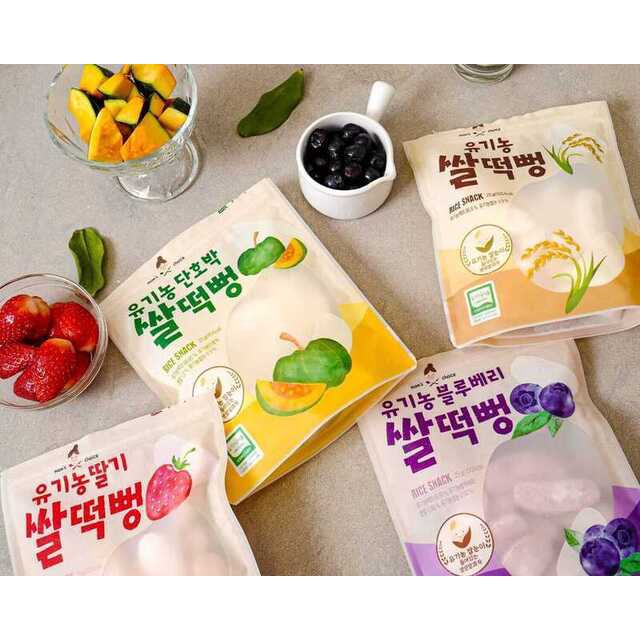 Bánh gạo hoa quả ăn dặm hữu cơ Mom’s Choice cho bé từ 6m+