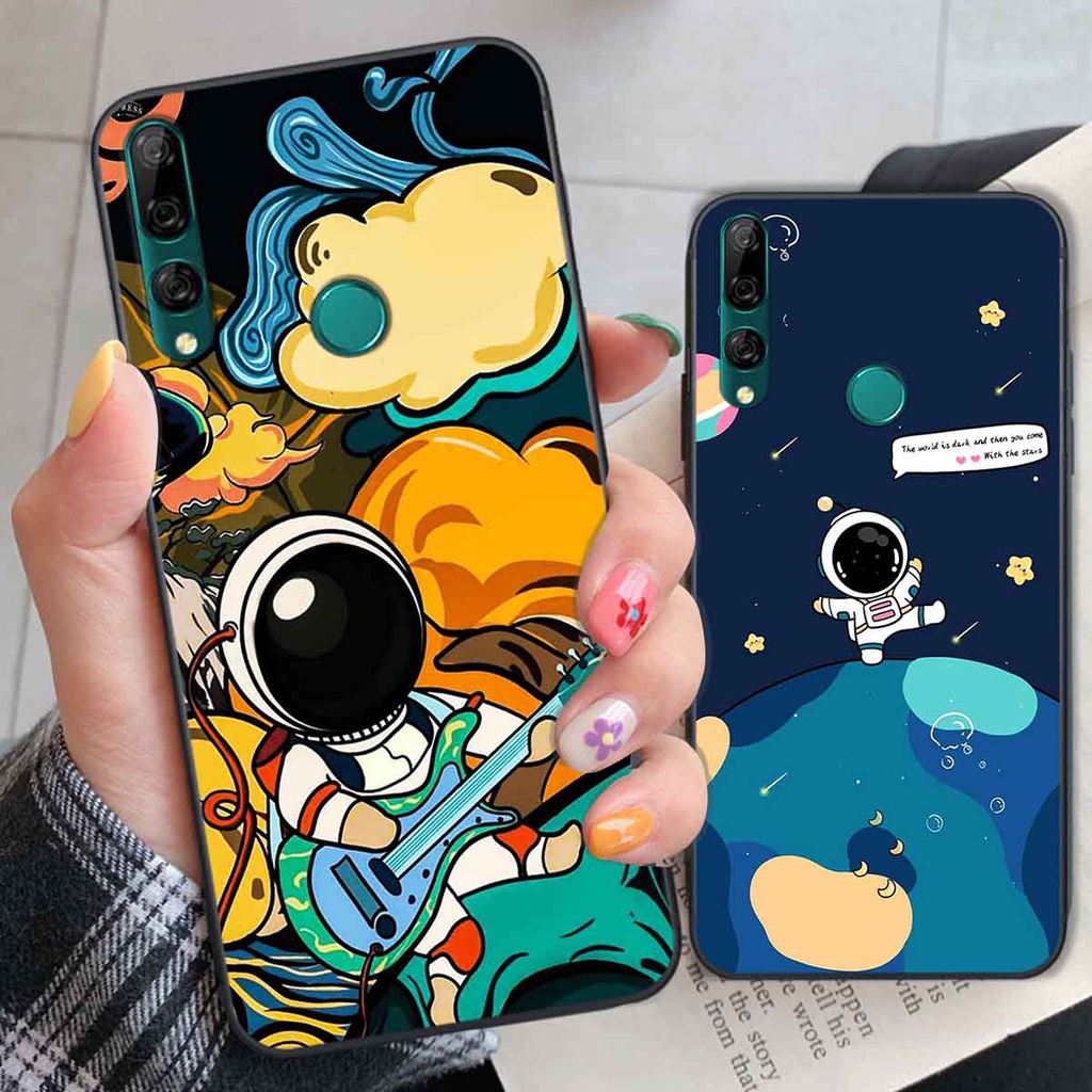 Ốp Huawei Y9 2019 / Y9 Prime 2019 in hình vũ trụ, phi hành gia bầu trời cute dễ thương