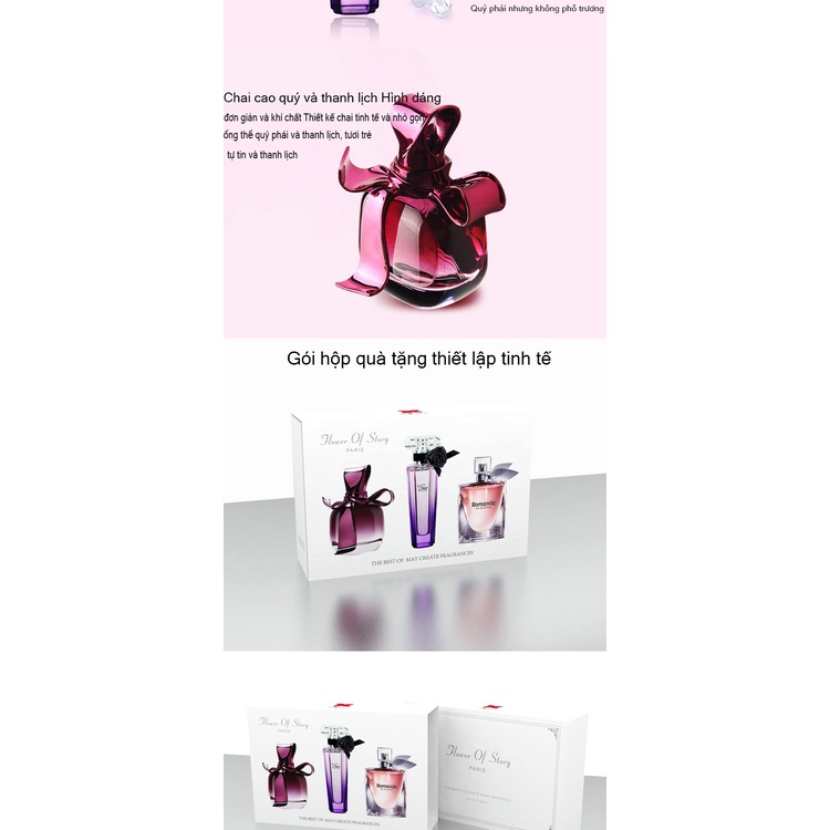 Nước Hoa Nữ Thơm Lâu Cao Cấp Sét 3 Chai Nước Hoa Hương Thơm Quyến Rũ 3*25ml - Barlow Store