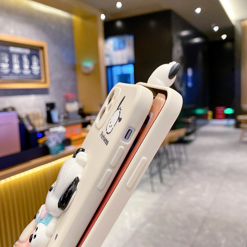 Ốp Điện Thoại Mềm Họa Tiết Pochacco Papa 3D Cho iPhone 14 13 12 Mini 11 Pro Max 6 6S 7 8 Plus X XS Max XR SE 2020