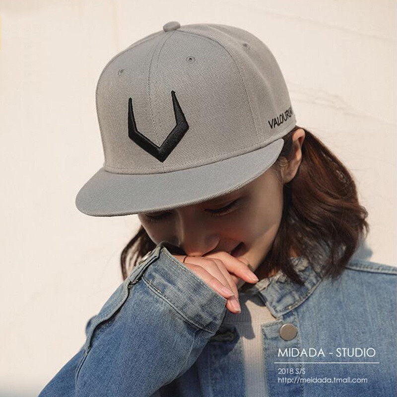 Mũ hiphop Nón Snapback thời trang đường phố thêu họa tiết thời trang Hàn Quốc Cao Cấp VAL