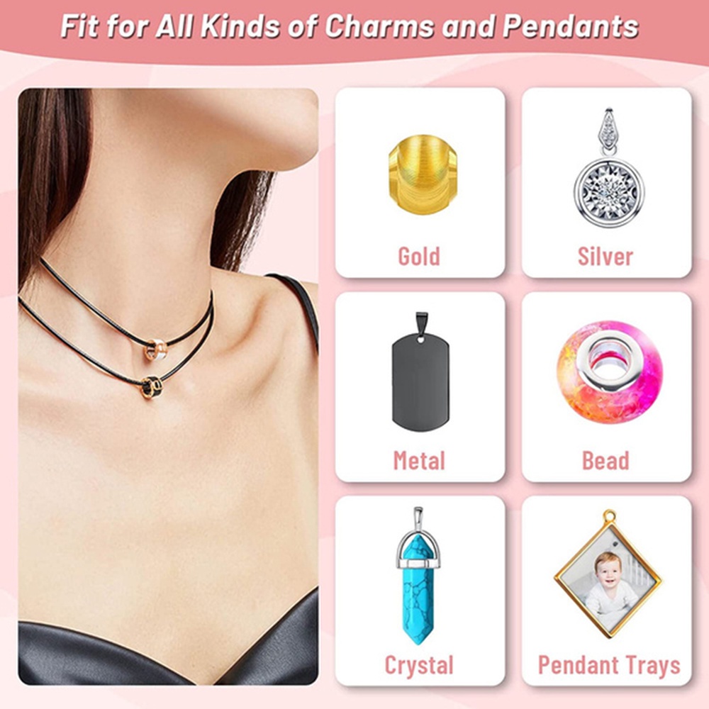 Set 10 Dây Da 1.5mm Chuyên Dụng Cho Làm Trang Sức