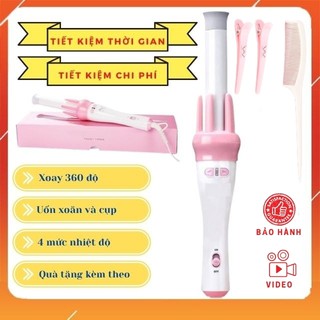 Máy uốn tóc mini xoay tự động 360 độ vivid & vogua 2 chức năng uốn và cụp