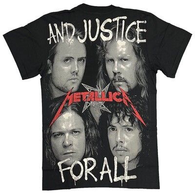 Áo Rock: áo phông Metallica TMR MSD15 in tràn - Bụi store 1005 cottong Thái Lan over size nam nữ đều mặc được