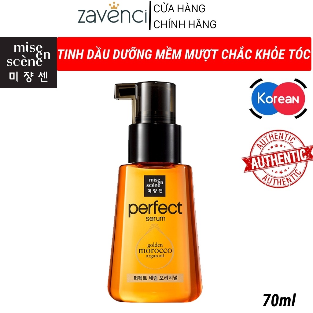 Dầu Dưỡng Tóc Mise En Scene Perfect Repair Mềm Mượt Tạo Hình Tóc Không Nhờn Dính (70ml)