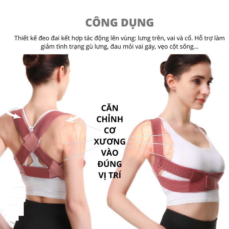 Đai chữa gù lưng vô hình chung cho nam và nữ có thể chỉnh sửa tư thế hiệu quả
