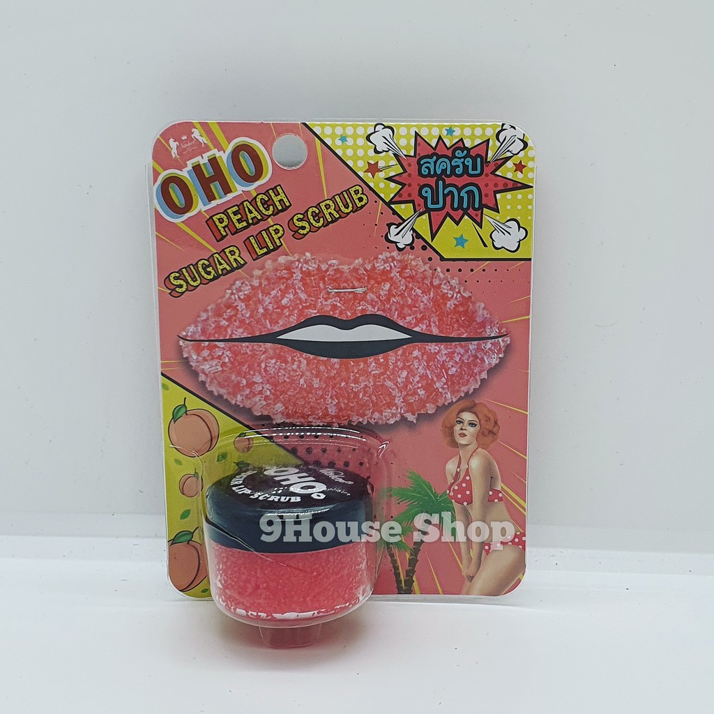 01 Hủ Tẩy Tế Bào Chết Cho Môi OHO SUGAR LIP SCRUB Thái Lan 25gram