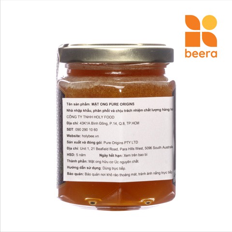 Mật Ong Macadamia 250g-PURE ORIGINS