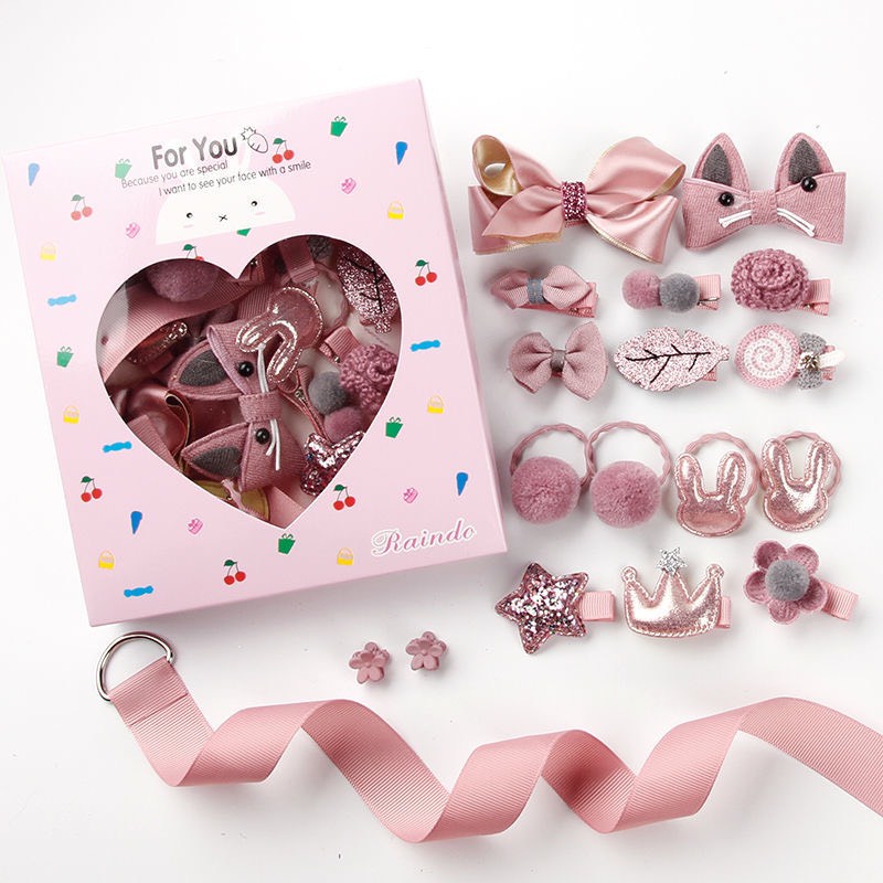 Set  kẹp, cột tóc cho bé  dễ thương, đồ buộc tóc  bé gái