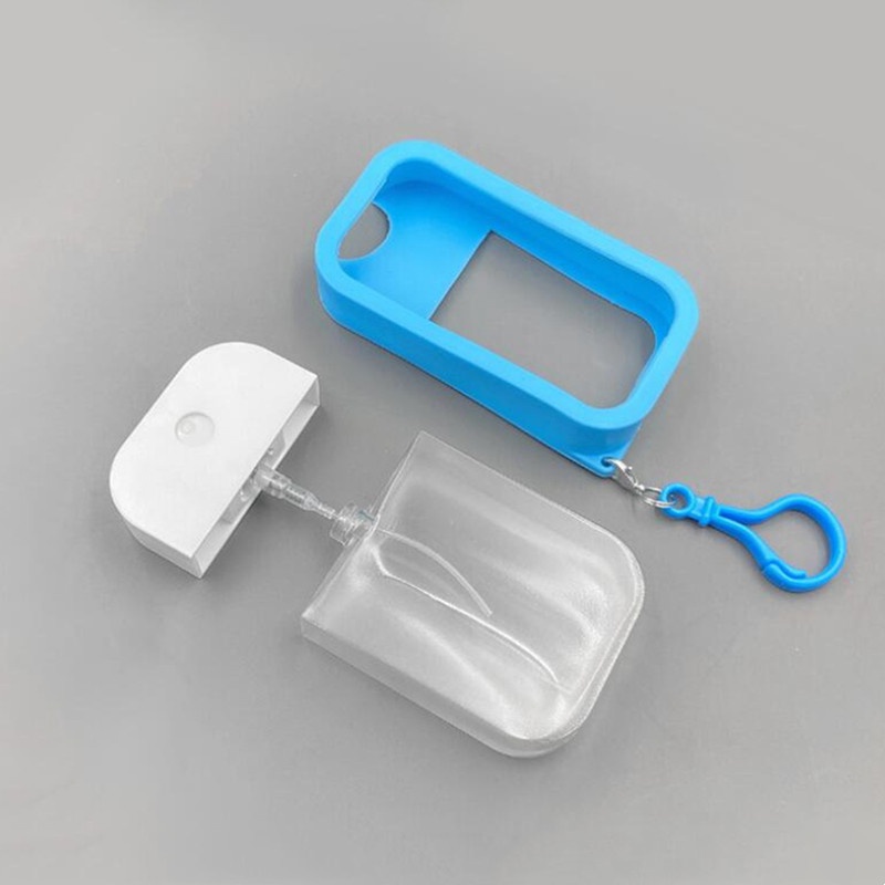 Vỏ bọc chai xịt nước hoa bằng silicone kèm móc khóa