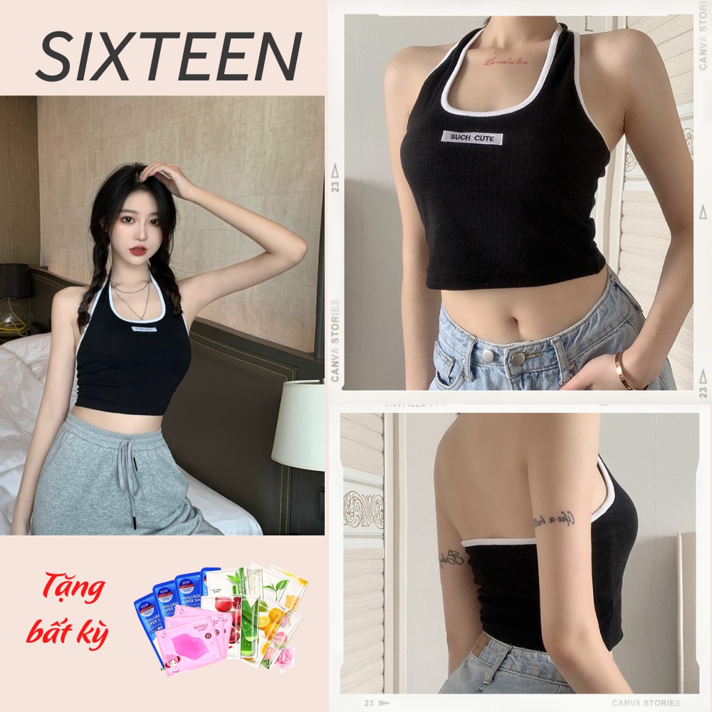 Áo Yếm Hở Lưng Áo Kiểu Croptop Sexy SIXTEEN.