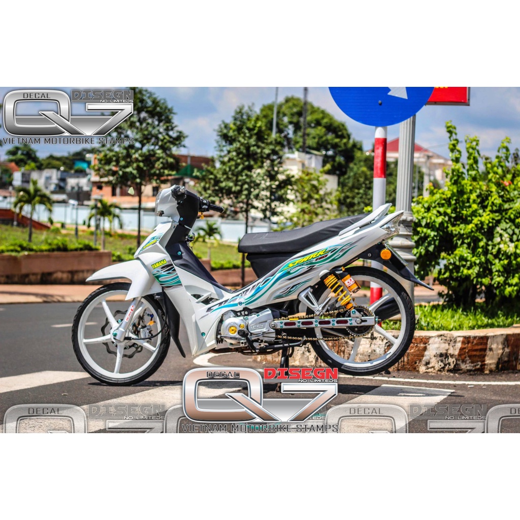 Tem Rời Sirius 110 XANH TRẮNG