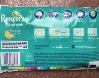 Tã dán sơ sinh pamper newborn 120m