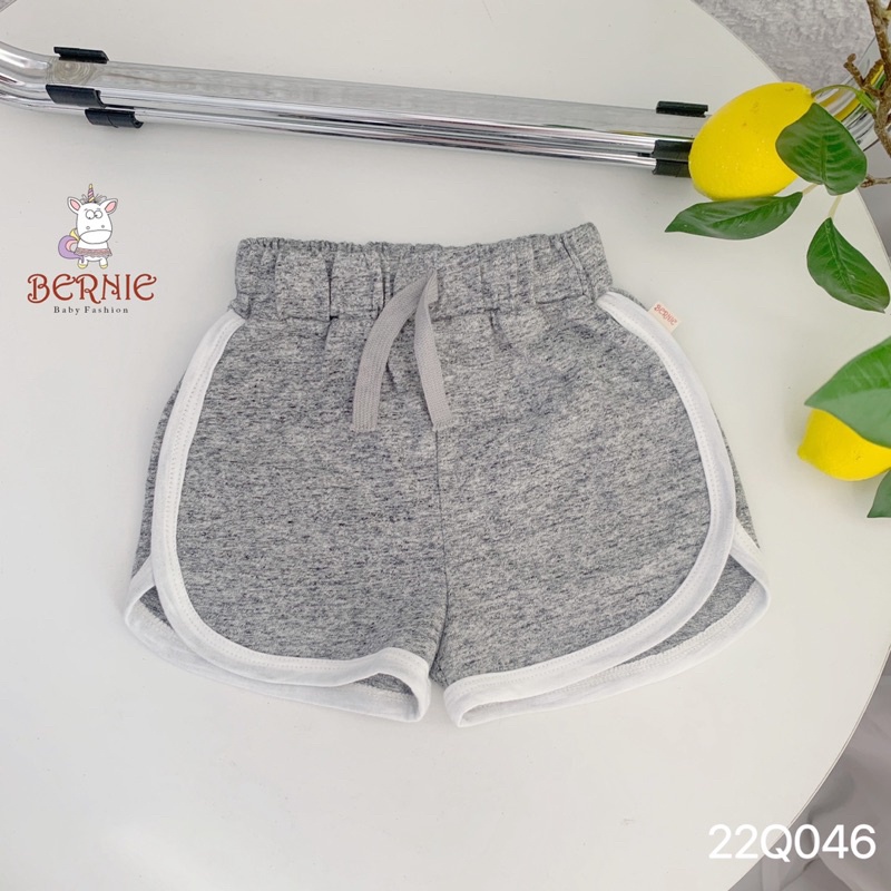 Quần short thể thao cotton xước bé trai bé gái