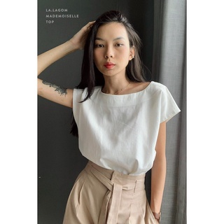Áo Linen - cổ thuyền-Basic- Vải Linen