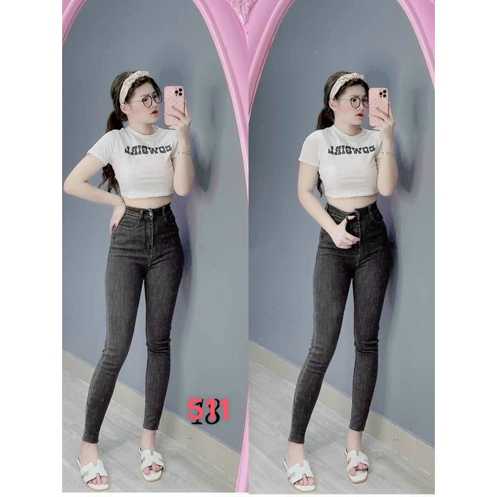 .8 MẪU Quần JEAN Nữ Lưng Cao chuần shop VNXK bao đẹp chất lượng ,bó co giãn vải dày mịn( đổi trả nếu không ưng)