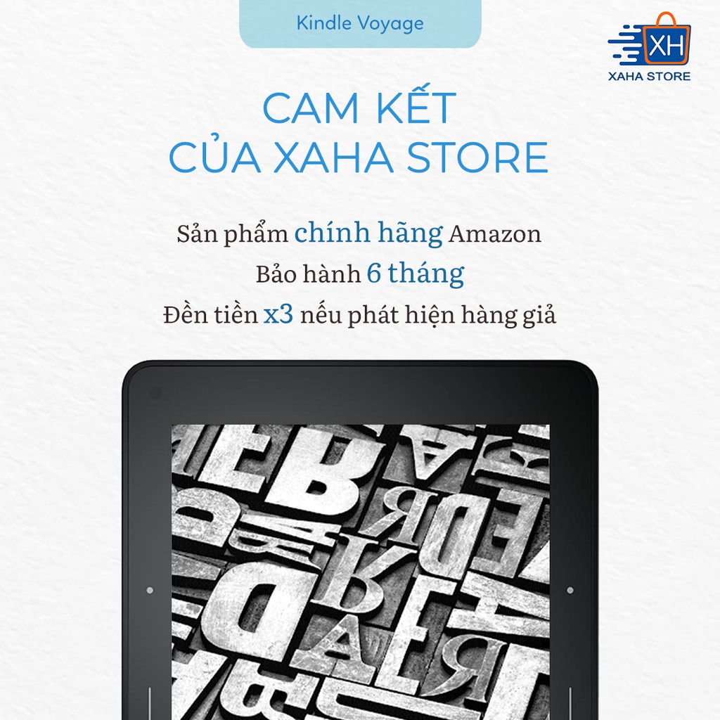 Máy đọc sách Kindle Voyage  [ Mua kèm túi chống sốc giá 0đ]