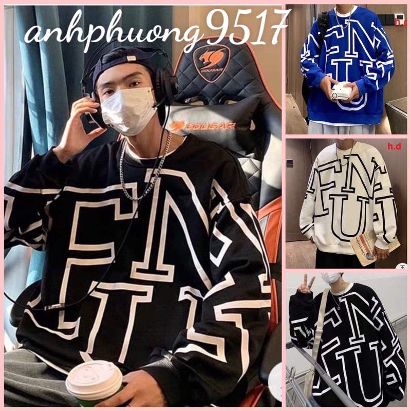 Áo sweater In Thân FUN unisex nam nữ,đôiThun dài tay nhóm, lớp Trend Thu Đông, Free Ship