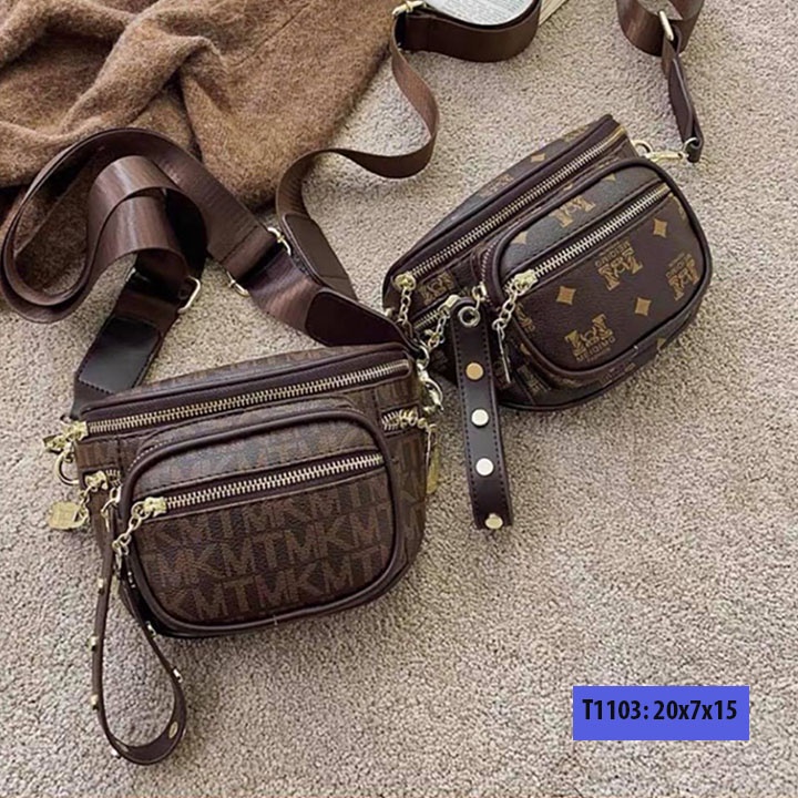 Túi bao tử đeo chéo da cho nữ đeo bụng đeo trước ngực cá tính T1103