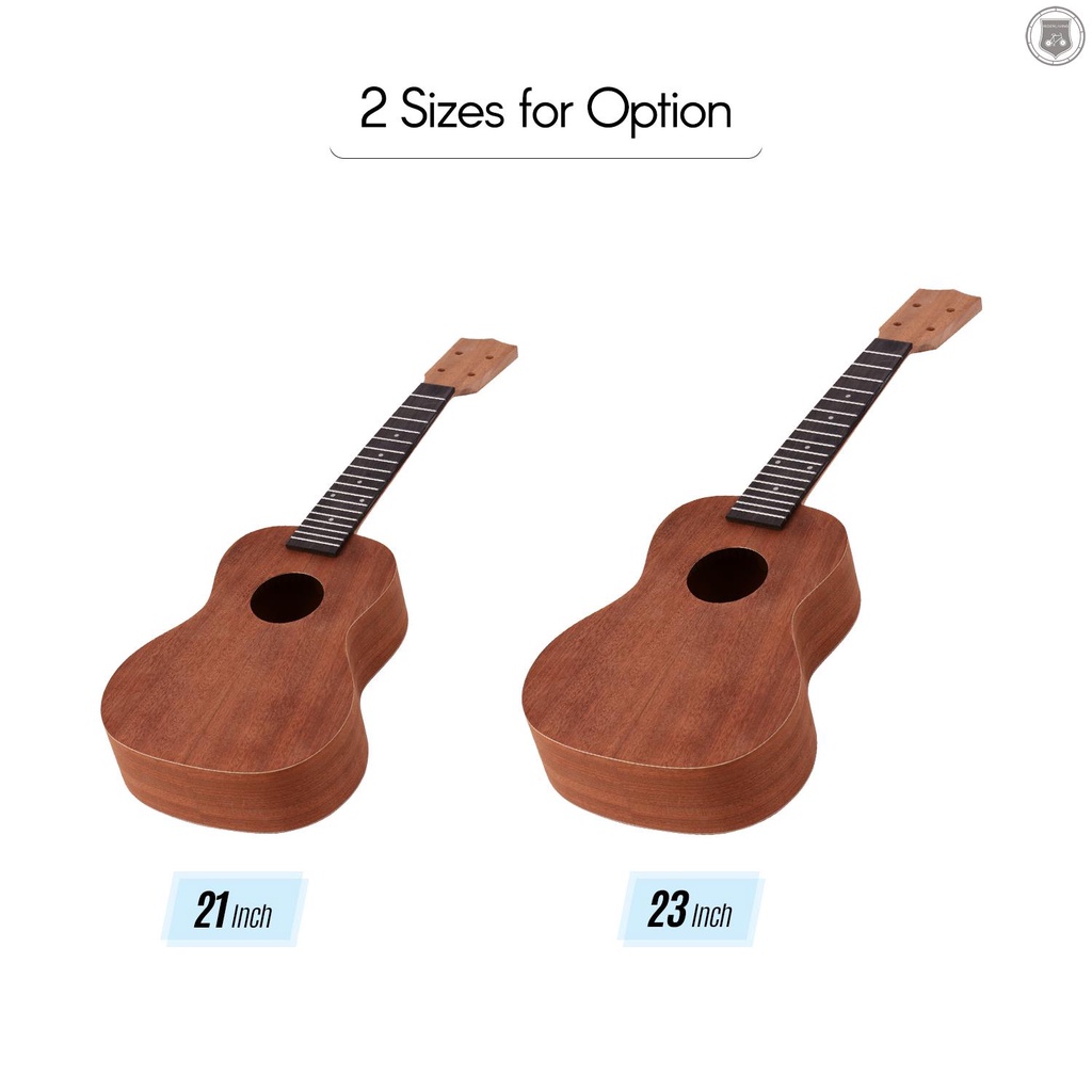 Bộ Dụng Cụ Chỉnh Dây Đàn Ukulele Bằng Gỗ Trơn 21 Inch Diy