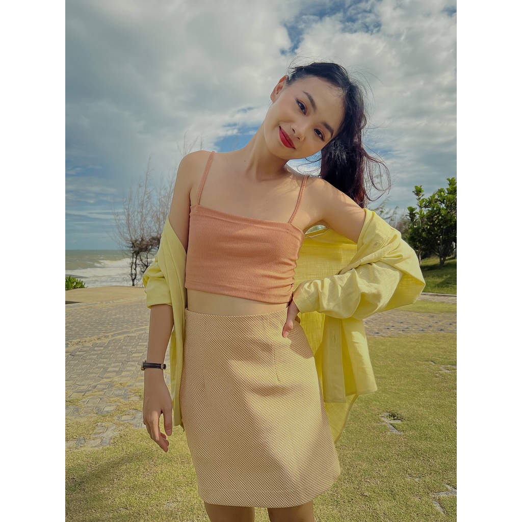 Áo 2 dây croptop nhiều màu LENCLOTHING 8319