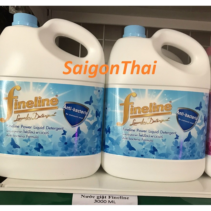 (KTT) Nước giặt xã FINELINE can 3000 ml Thái Lan