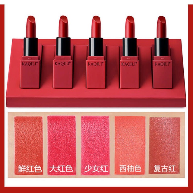 (Order ko sẵn)Set 5 son nội địa trung