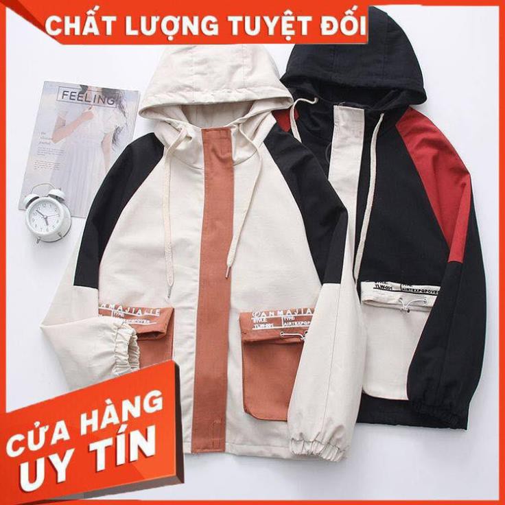 [Mã WASKT304 giảm 15% tối đa 30K đơn 99K] [Ảnh Thật] ÁO KHOÁC KAKI UNISEX PHỐI MÀU ĐẸP FREESIZE ( video thật ) | BigBuy360 - bigbuy360.vn