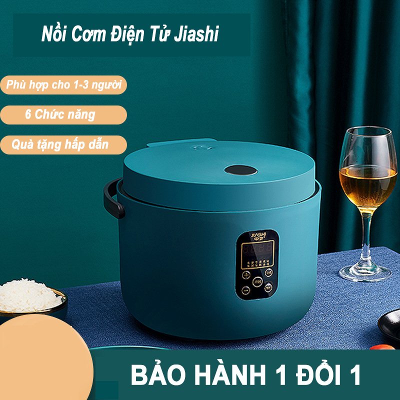 Nồi Cơm Điện Tử Mini Đa Năng Giá Rẻ JIASHI 3L 6 Chức Năng Cho 1-3 Người Hàng Nội Địa Cao Cấp NCD03