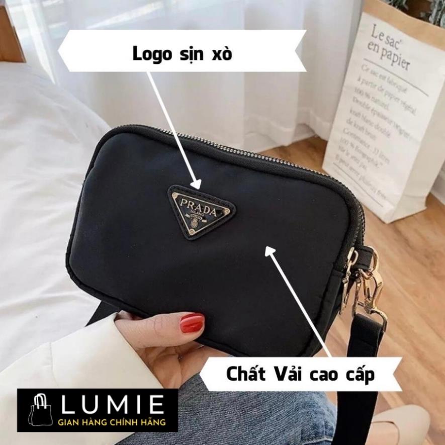 Ví nữ dài cầm tay 3 ngăn, túi đeo chéo, đeo vai Lumie đựng thẻ, điện thoại, đi chơi, học, da đẹp cao cấp size 20cm LB110