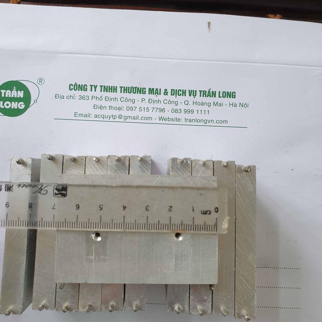 Combo 4 tản nhiệt nhôm đặc tháo máy kích thước 70x70x10mm