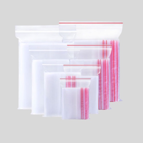 500gr Túi zipper chỉ đỏ loại tốt