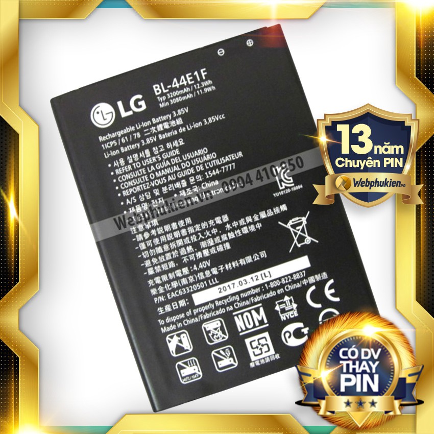 Pin cao cấp cho LG Stylus 3 (BL-44E1F) - 3200mAh