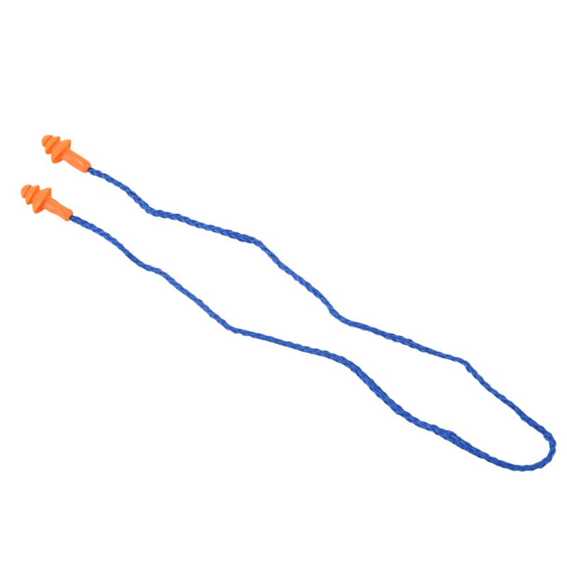 Set 10 Nút Bịt Tai Bằng Silicon Mềm Bảo Vệ Tai Chống Ồn Màu Xanh Dương / Cam Dùng Khi Làm Việc Tại Nhà