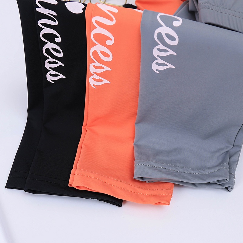 Quần Legging Thể Thao Màu Trơn In Chữ Dành Cho Bé Gái 3-12 Tuổi