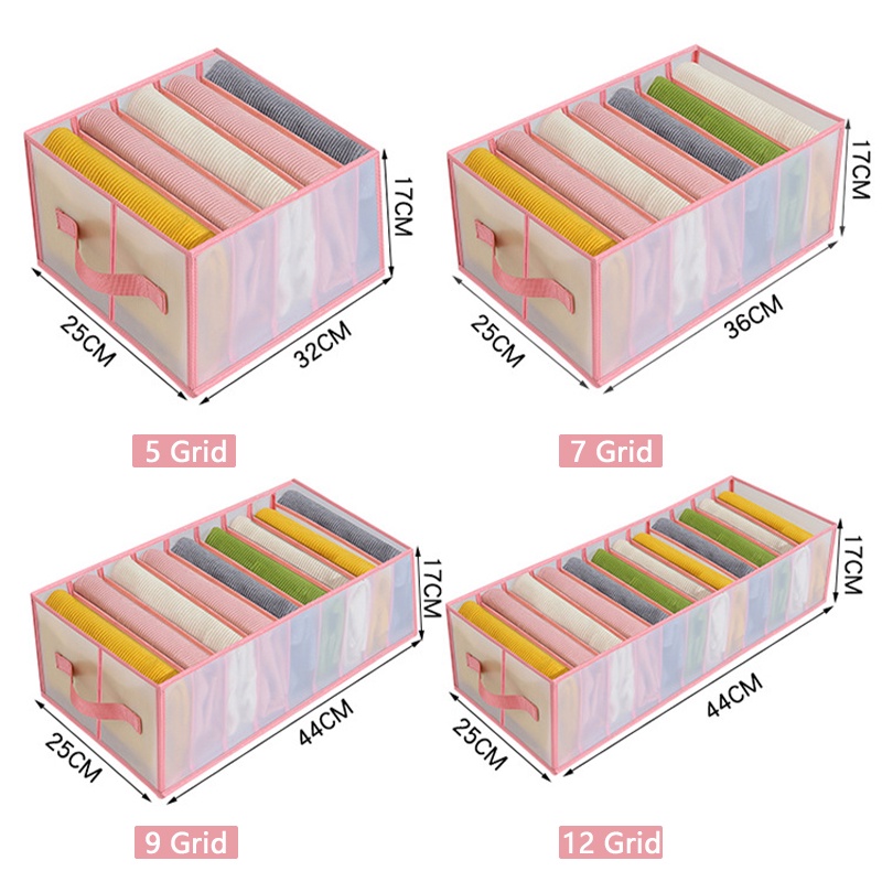 Hộp Đựng Quần Áo Gấp Gọn Chia Ngăn  Hộp Đựng Đồ Lót Vớ Tất Tiện Dụng Có In Họa Tiết Sắc Nét Dễ Vệ Sinh