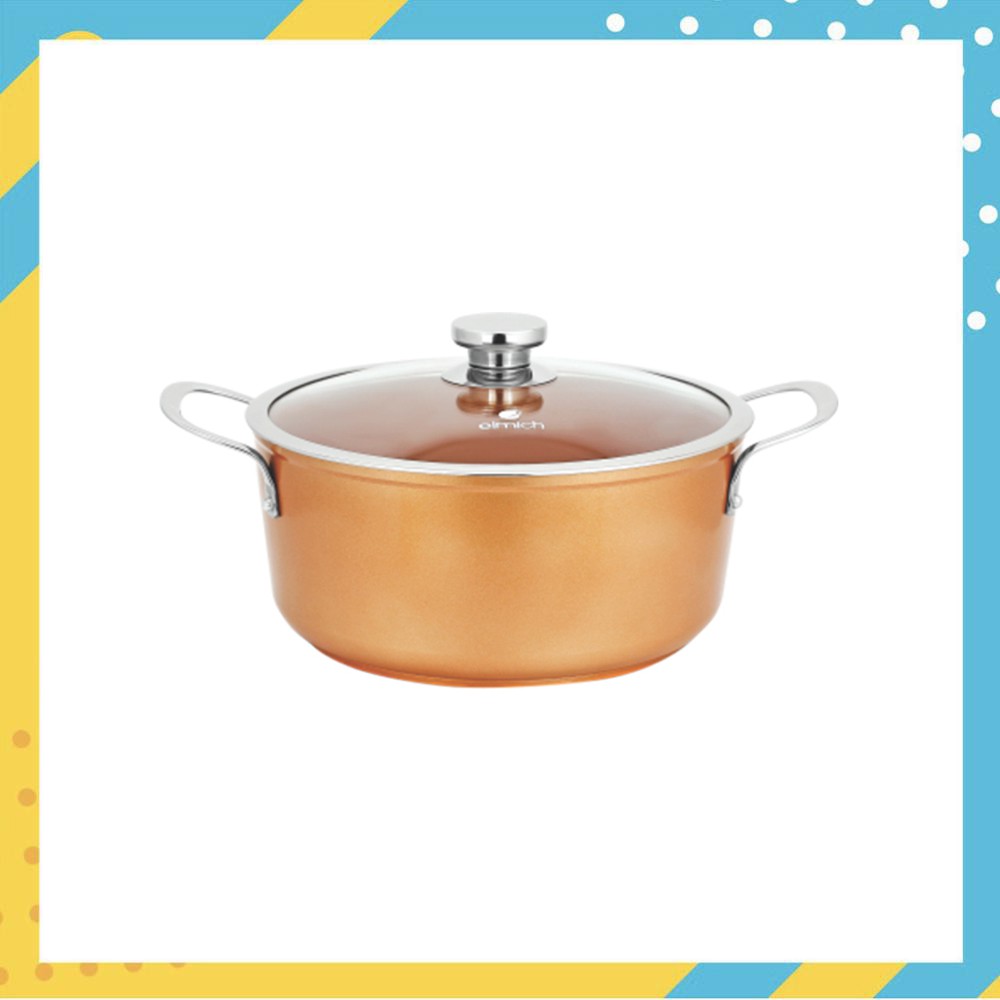 Nồi chống dính phủ sứ cao cấp Full induction Elmich Royal Premium EL 1179 Size 18cm - Thương hiệu Elmich, tiêu chuẩn Châ