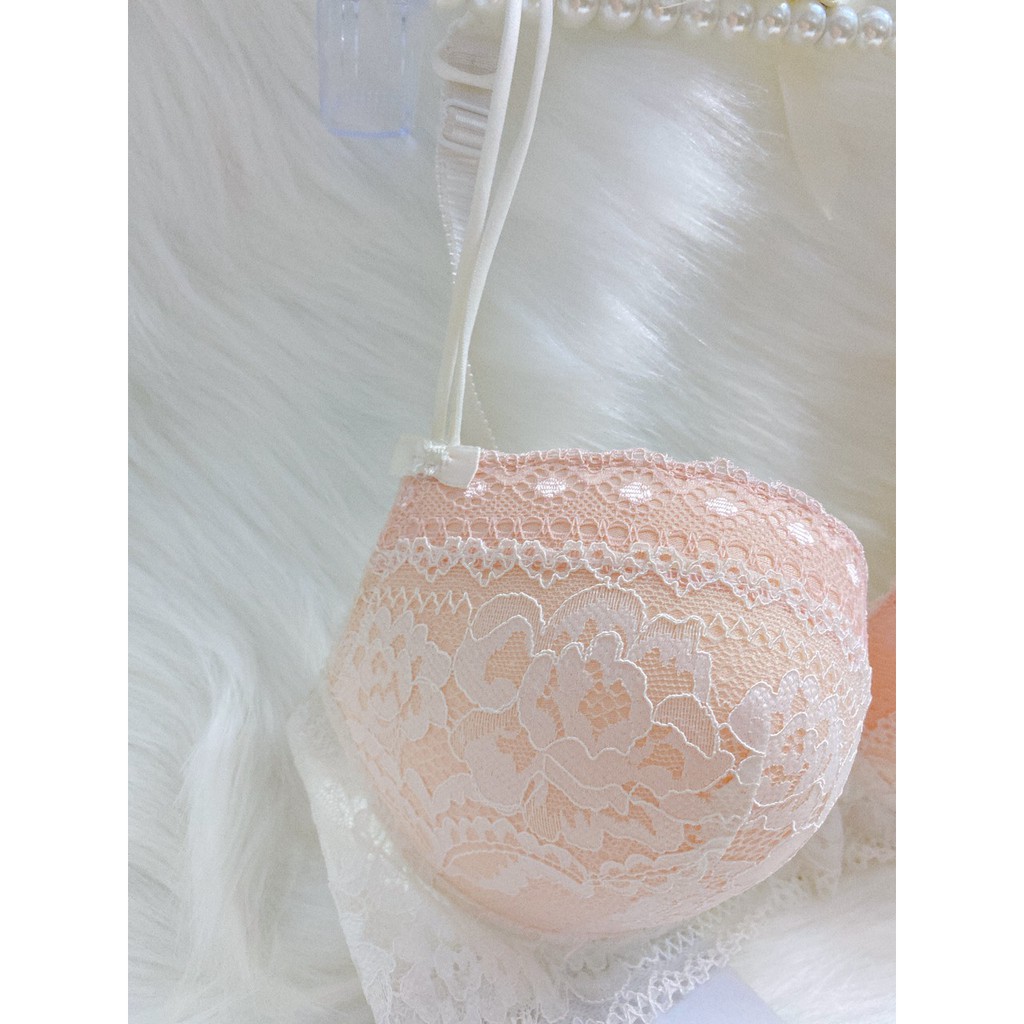 [SIZE 34B][MÚT VỪA CÓ GỌNG ] Áo ngực nữ dạng ren quyến rũ - áo lót nâng ngực phối ren  siêu quyến rũ - Kellywang